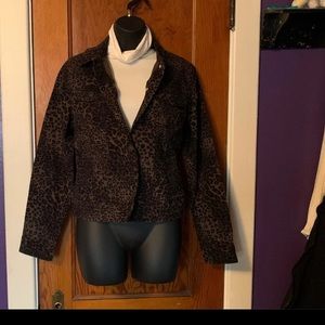 Leopard Jean Jacket